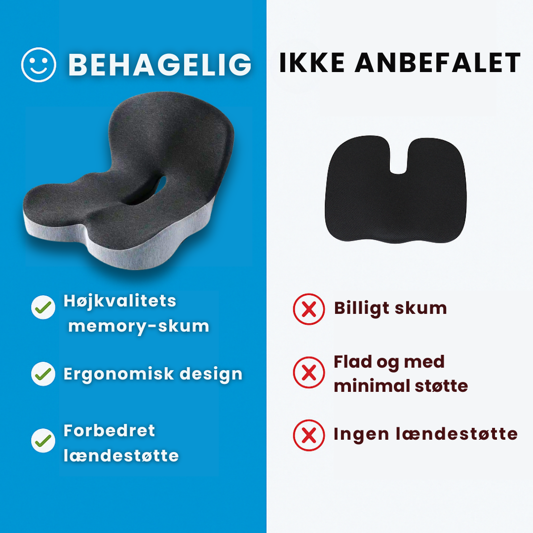 ErgoComfort™ Ortopædisk Sædehynde