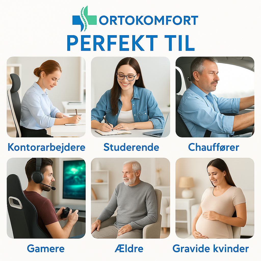 ErgoComfort™ Ortopædisk Sædehynde